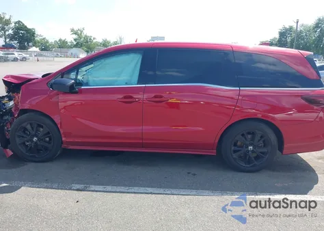 2023 Honda Odyssey Sport из США, поврежденный, VIN 5FNRL6H7XPB038432